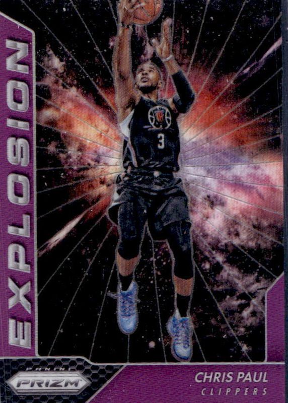Chris Paul 2016 Prizm #8 Explosion - Purple /75 RAW