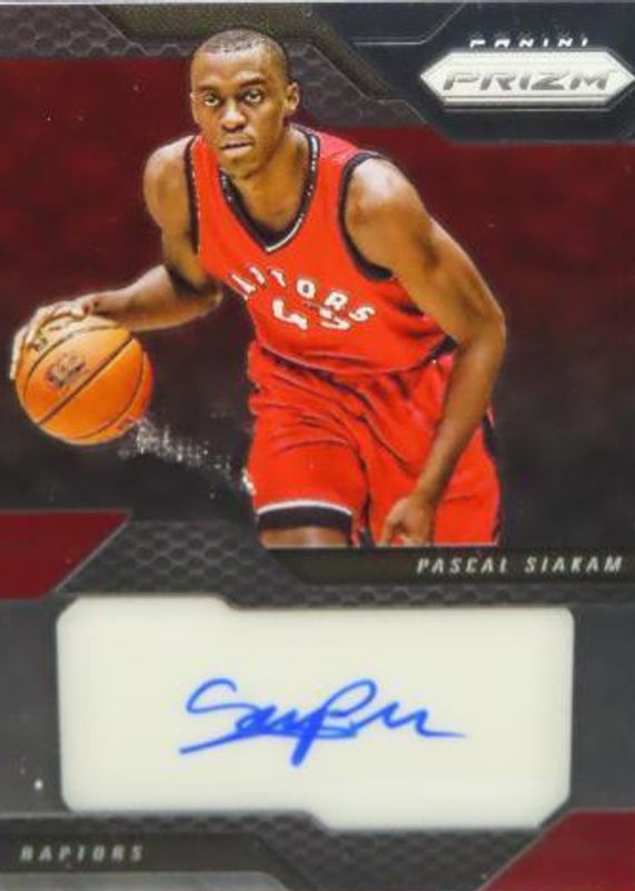 Pascal Siakam 2016 Prizm #23 Rookie Signatures Rookie PSA 8