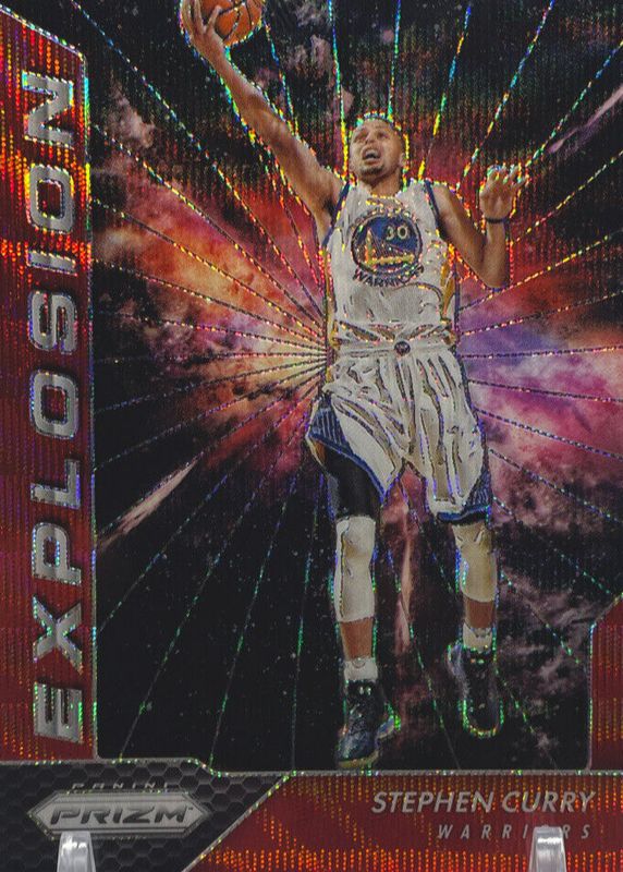 Stephen Curry 2016 Prizm #17 Explosion - Ruby Wave PSA 10