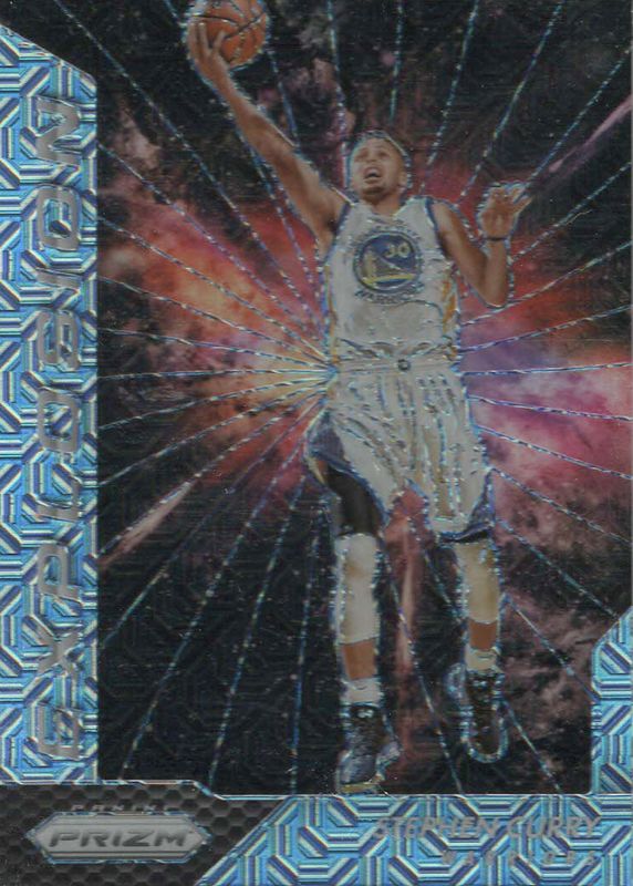 Stephen Curry 2016 Prizm #17 Explosion - Mojo /25 BGS 10 PRISTINE