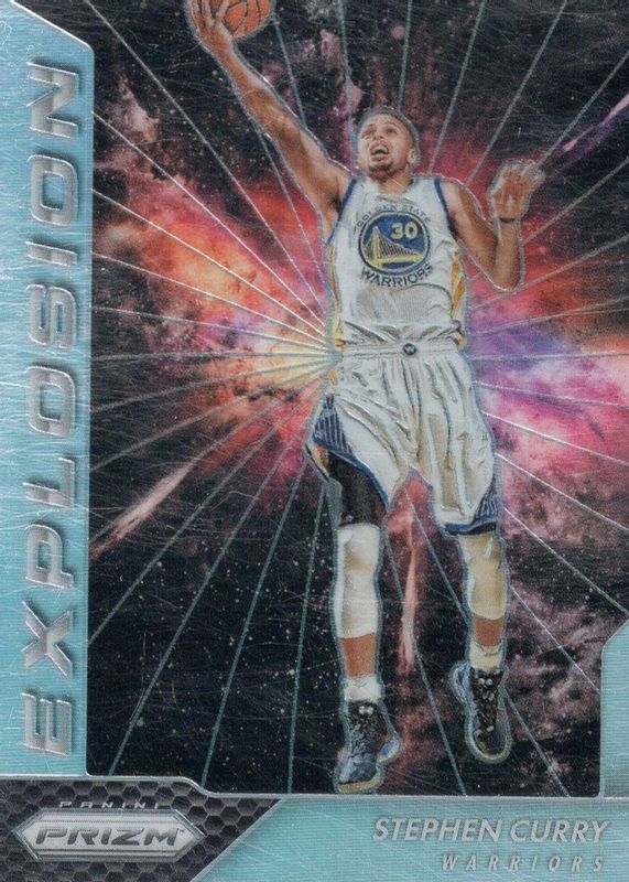 Stephen Curry 2016 Prizm #17 Explosion - Silver BGS 9.5