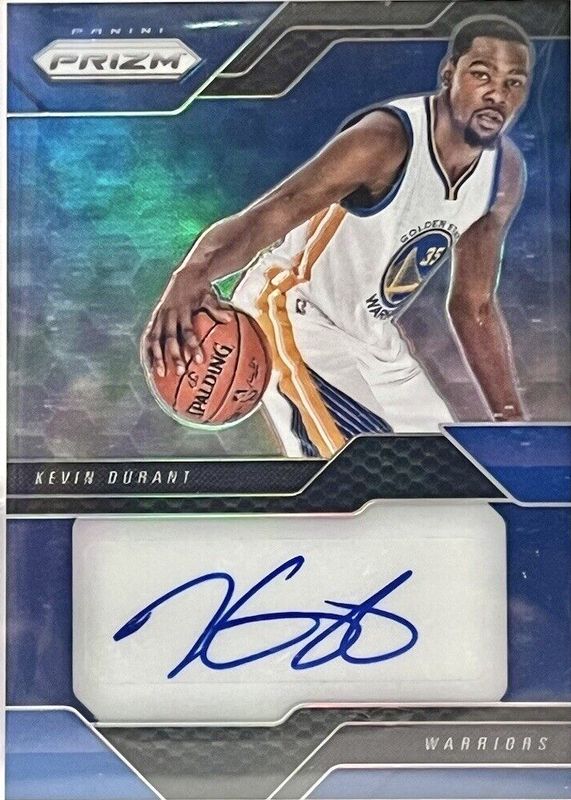 Kevin Durant 2016 Prizm #1 Veteran Signatures - Blue /49 PSA 10