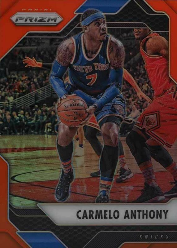 Carmelo Anthony 2016 Prizm #121 Orange /49 BGS 9