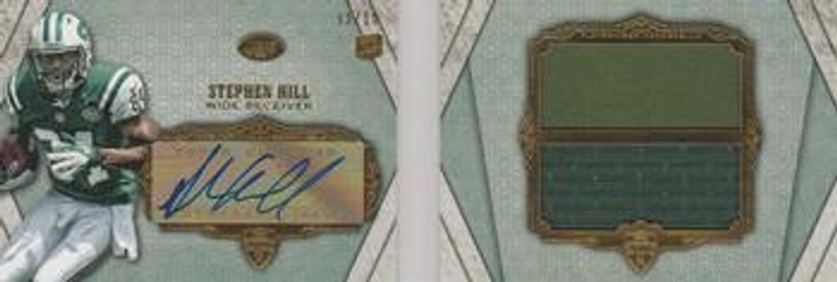 2012 Topps Supreme #SADJR-SH Autographed Dual Jumbo Relics /10