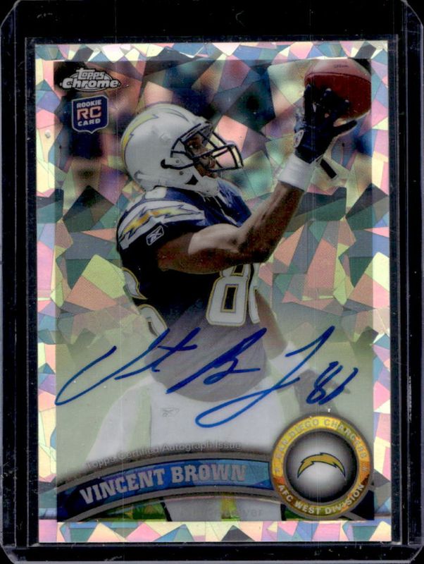 2011 Topps Chrome #42 Rookie Autographs - Crystal Atomic Refractor /50