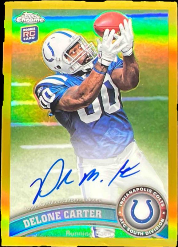 2011 Topps Chrome #106 Rookie Autographs - Gold Refractor /10