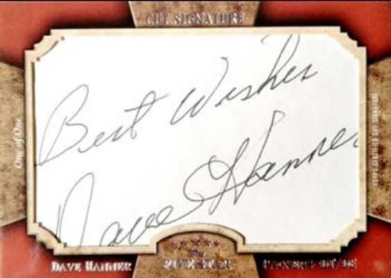 2011 Topps Five Star #FSCS-DH Cut Autographs /1