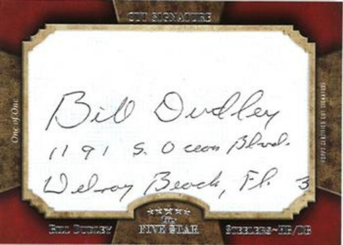 2011 Topps Five Star #FSCS-BD Cut Autographs /1