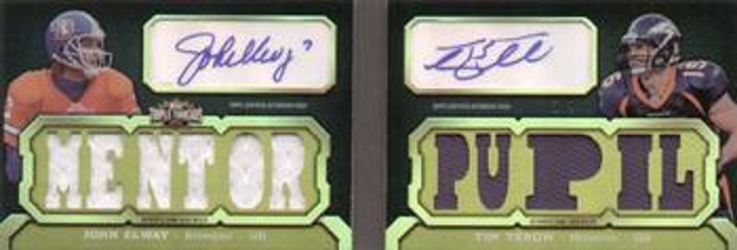 2011 Topps Triple Threads #TTARP-3 Autographed Relic Duals - Sepia