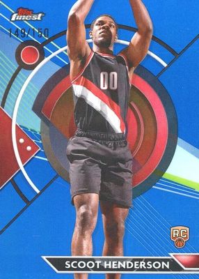 2023 Topps Finest #77 Common - Blue Refractor /150