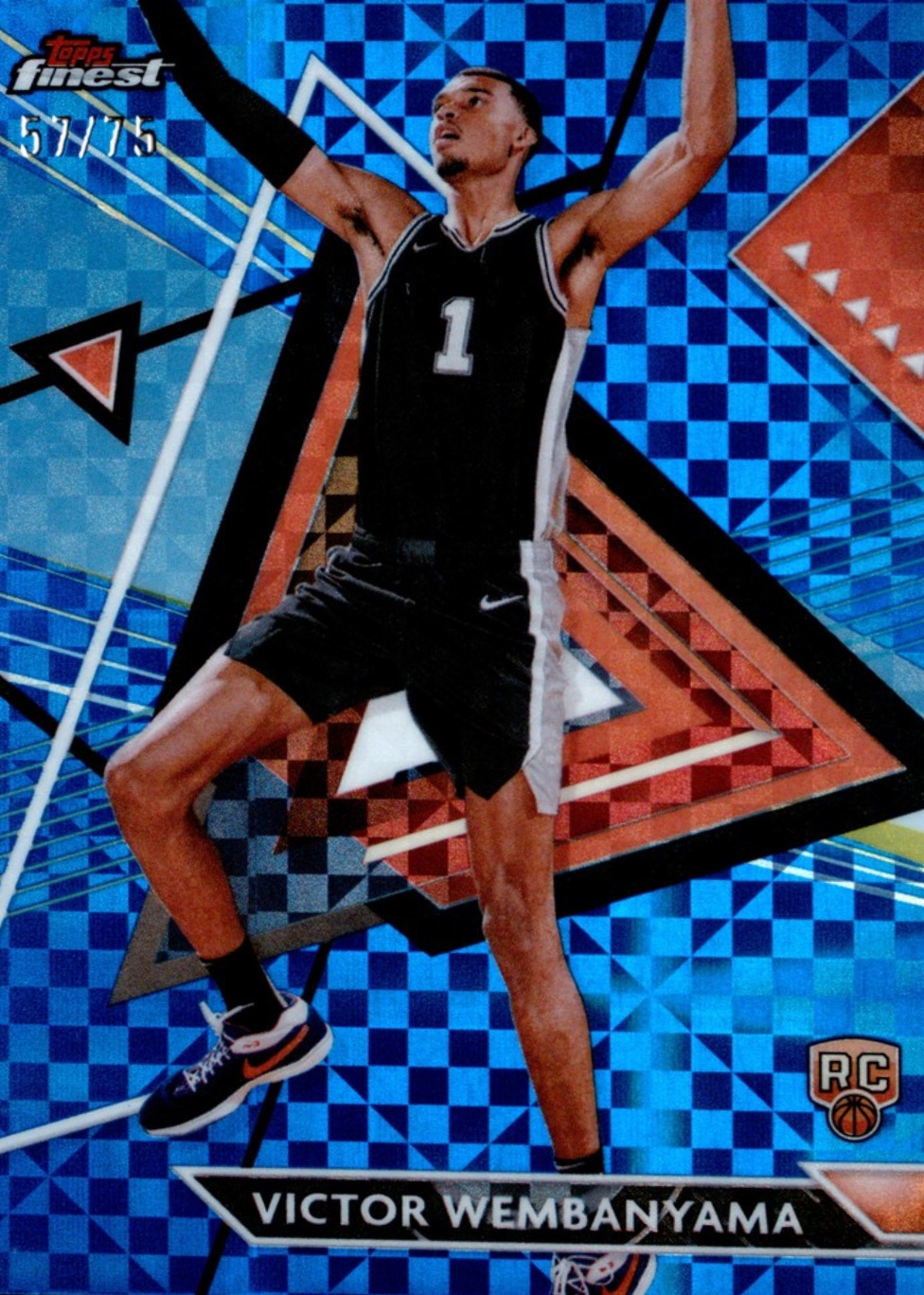 Victor Wembanyama 2023 Topps Finest #197 Uncommon - Blue
