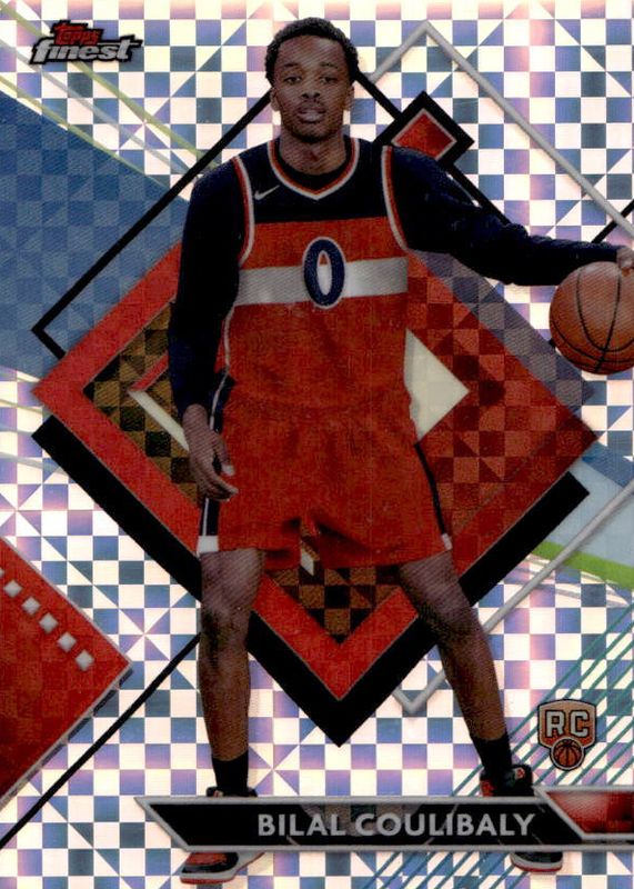 Bilal Coulibaly 2023 Topps Finest #275 Rare - Checkerboard Refractor Rookie RAW