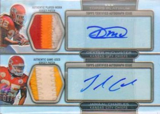2010 Topps Platinum #DARP-MC Autographed Patch Duals /25