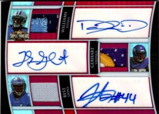2010 Topps Triple Threads #TTARC-15 Autographed Relic Combos - Ruby