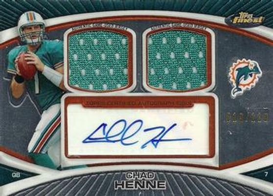 2010 Topps Finest #FADR-CH Dual Jersey Autographs /250