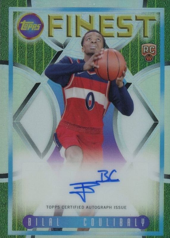 Bilal Coulibaly 2023 Topps Finest #FLA-BCO Flashback Autographs - Refractor Rookie RAW