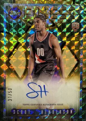 2023 Topps Finest #FLA-SH Flashback Autographs - Gold Geometric Refractor /50
