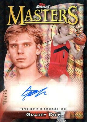 2023 Topps Finest #MA-GD Masters Autographs - Black Refractor /25