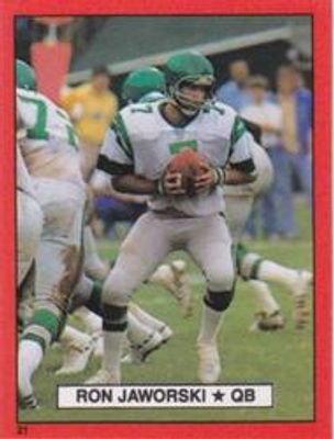 1981 Topps Red Border Stickers #21 Base