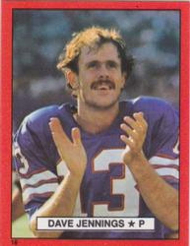 1981 Topps Red Border Stickers #18 Base