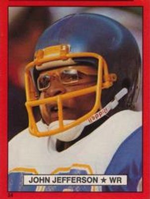 1981 Topps Red Border Stickers #24 Base