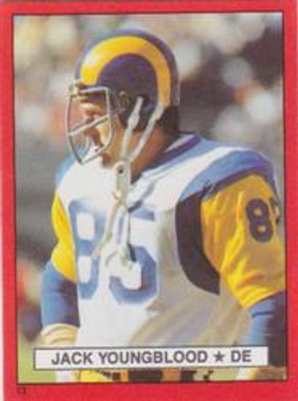 1981 Topps Red Border Stickers #13 Base