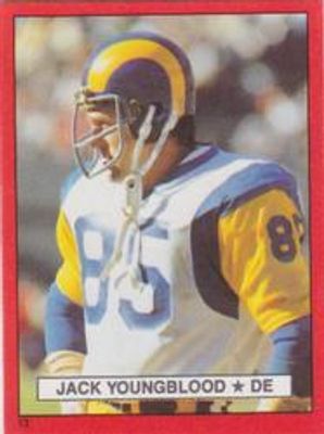 1981 Topps Red Border Stickers #13 Base