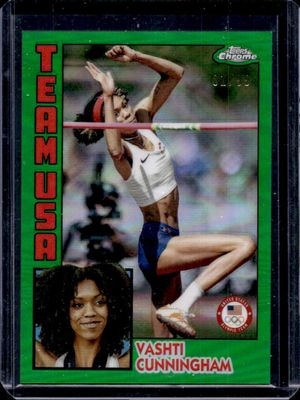 2024 Topps Chrome U.S. Olympics & Paralympic Hopefuls #84T-9 1984 Topps - Green Refractor /99