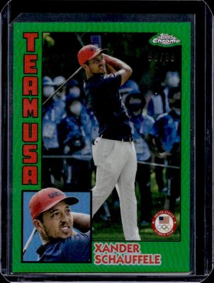 2024 Topps Chrome U.S. Olympics & Paralympic Hopefuls #84T-2 1984 Topps - Green Refractor /99