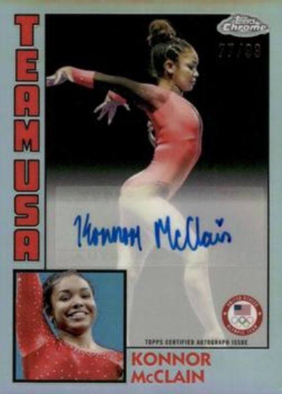 2024 Topps Chrome U.S. Olympics & Paralympic Hopefuls #84A-KM 1984 Topps Autographs /99