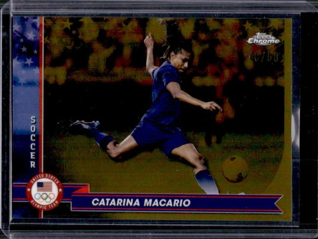 2024 Topps Chrome U.S. Olympics & Paralympic Hopefuls #174 Gold Refractor /50