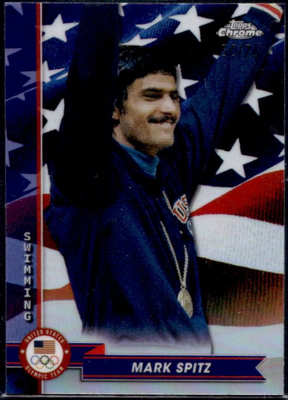 2024 Topps Chrome U.S. Olympics & Paralympic Hopefuls #45 US Flag Refractor /76