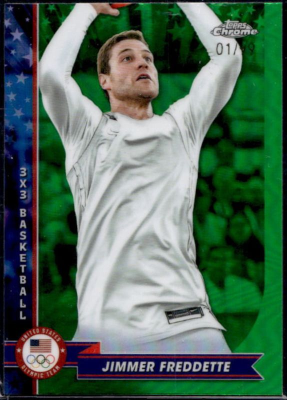 2024 Topps Chrome U.S. Olympics & Paralympic Hopefuls #76 Green Refractor /99