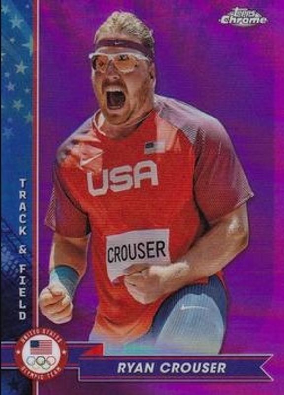 2024 Topps Chrome U.S. Olympics & Paralympic Hopefuls #32 Pink Refractor