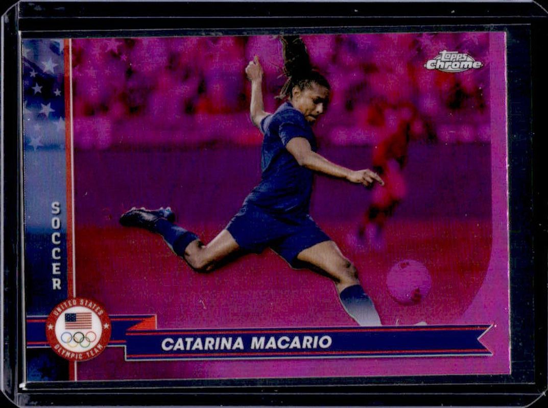 2024 Topps Chrome U.S. Olympics & Paralympic Hopefuls #174 Pink Refractor