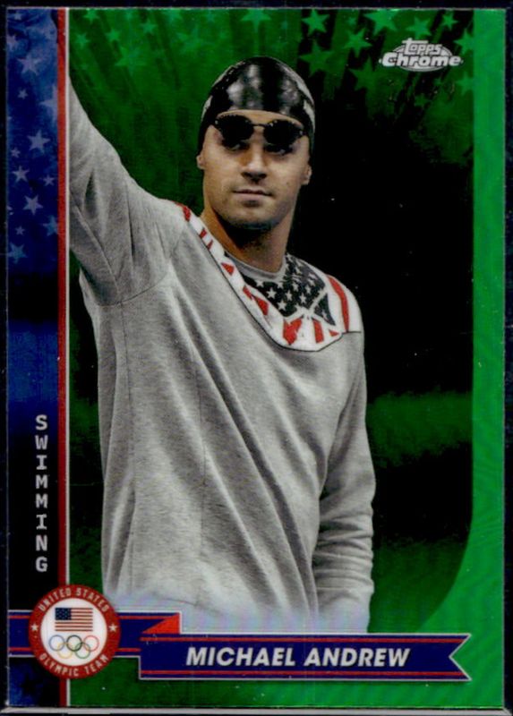 2024 Topps Chrome U.S. Olympics & Paralympic Hopefuls #26 Green Refractor /99