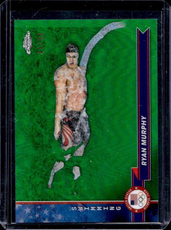 2024 Topps Chrome U.S. Olympics & Paralympic Hopefuls #184 Green Refractor /99