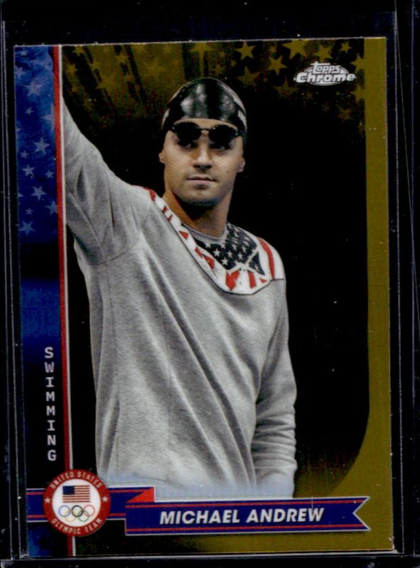 2024 Topps Chrome U.S. Olympics & Paralympic Hopefuls #26 Gold Refractor /50