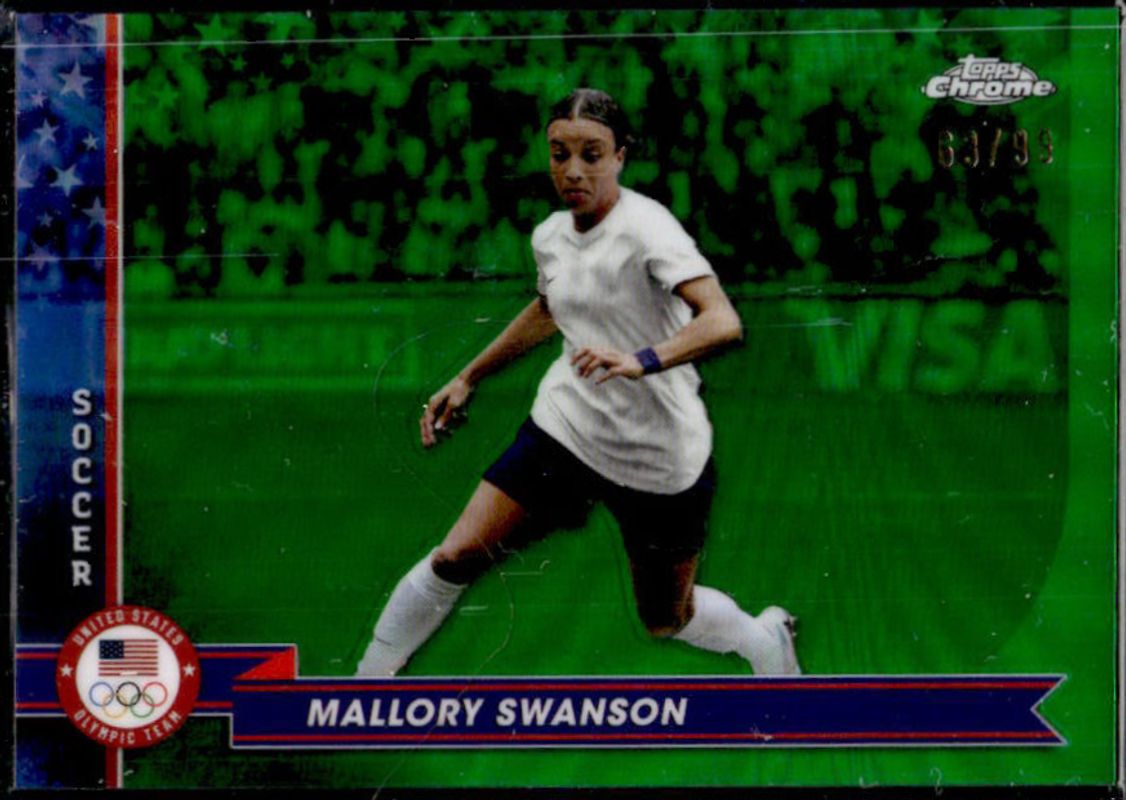 2024 Topps Chrome U.S. Olympics & Paralympic Hopefuls #112 Green Refractor /99