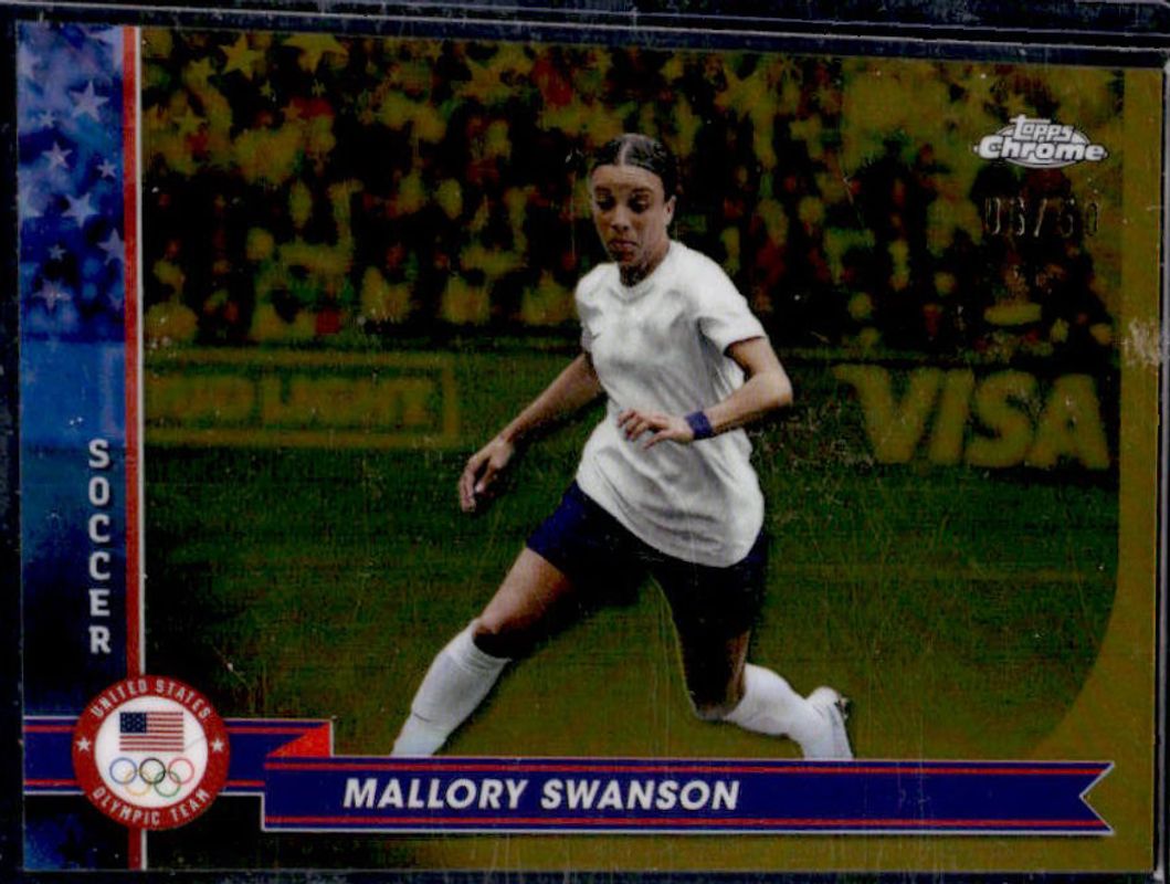 2024 Topps Chrome U.S. Olympics & Paralympic Hopefuls #112 Gold Refractor /50