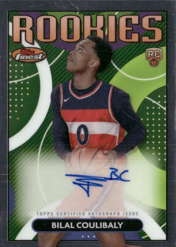 Bilal Coulibaly 2023 Topps Finest #RFA-BCO Rookie Finest Autographs RAW