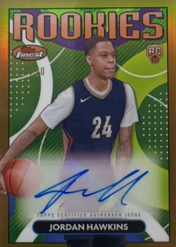 2023 Topps Finest #RFA-JHA Rookie Finest Autographs - Gold Refractor /50