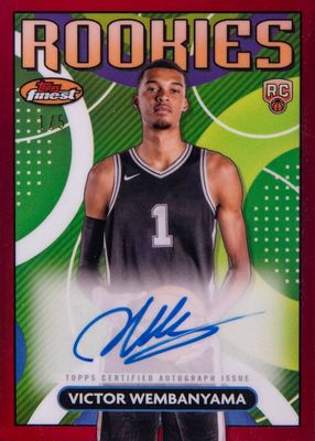 2023 Topps Finest #RFA-VW Rookie Finest Autographs - Red Refractor /5