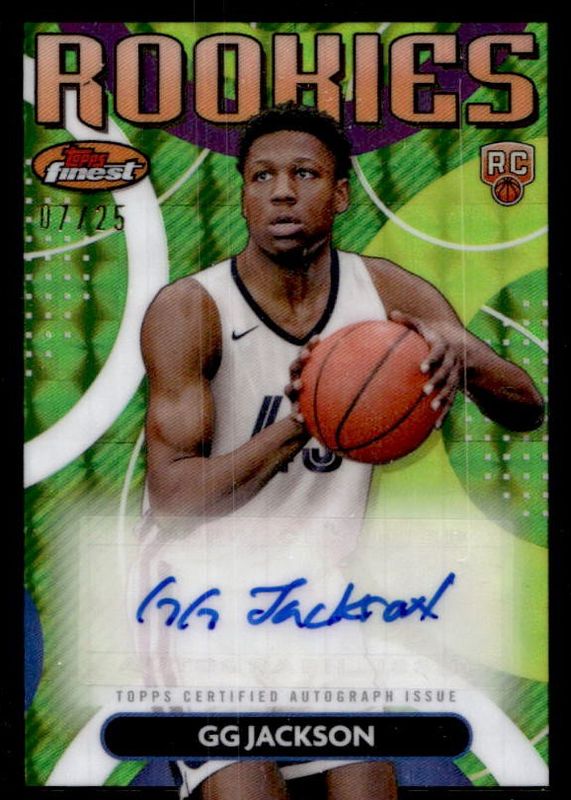GG Jackson II 2023 Topps Finest #RFA-GGJ Rookie Finest Autographs - Black Geometric Refractor /25 RAW