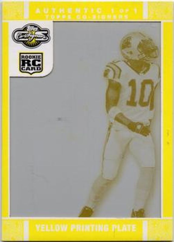 2007 Topps Co-Signers #94 Printing Plates Yellow /1