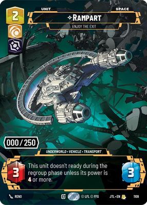 2025 Jump to Lightspeed #1109 Prestige Serialized /250