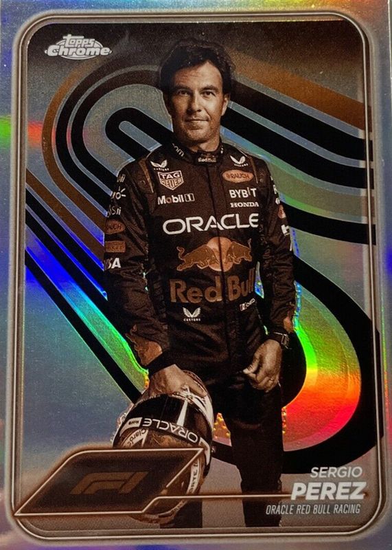 Sergio Perez 2024 Topps Chrome Formula 1 #2 Sepia Refractor PSA 10