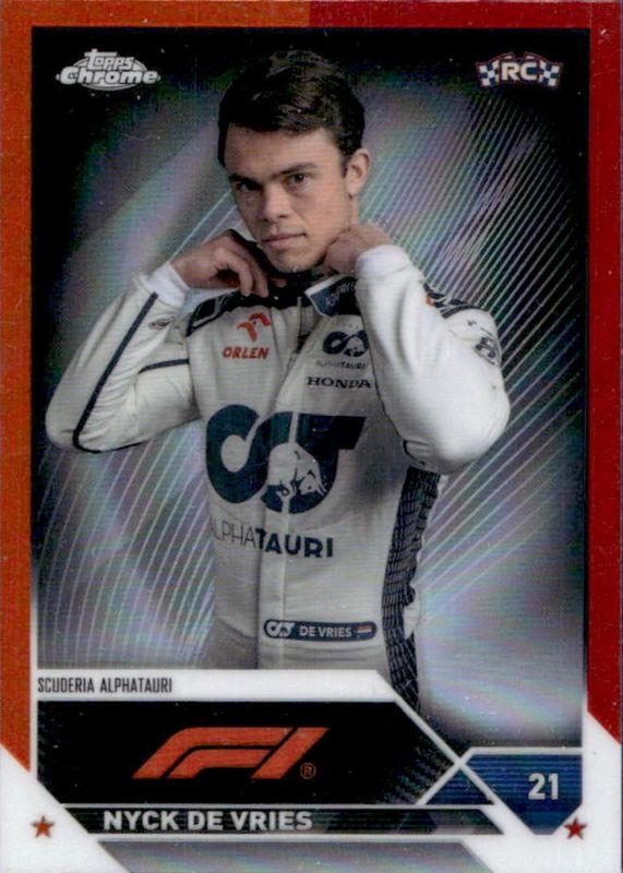 2023 Topps Chrome Formula 1 #67 Orange & Red Refractor