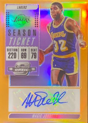 2018 Contenders Optic #VT-MJN Veteran Season Ticket Autographs - Orange /25