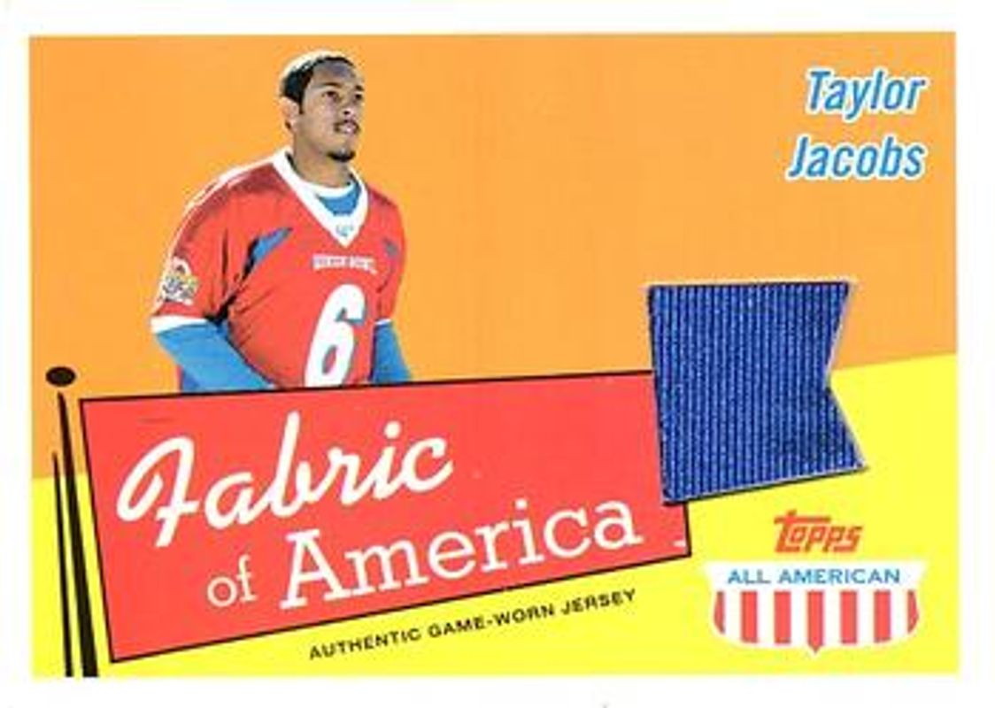 2003 Topps All American #FA-TJ Fabric of America